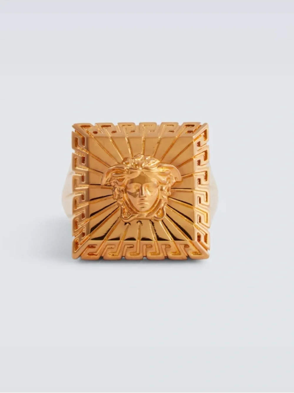Versace Gold Medusa Signet Ring
